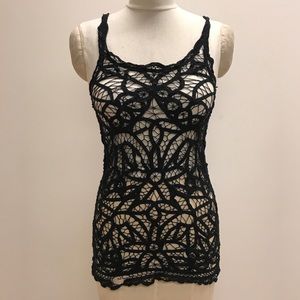 Free People Crochet Lace Tank Top